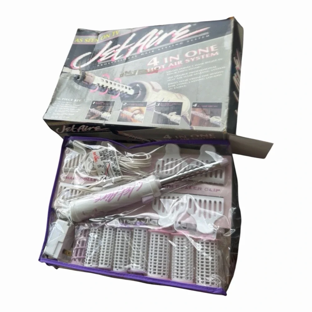 Jet Aire 4 in 1 Hot Air Hair Styling System 36 Piece Curling Iron